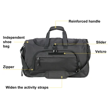Waterproof Gym Bag Men Sports Travel Bags Military Tactical Duffle Luggage Outdoor FitnessTraining Bag 2