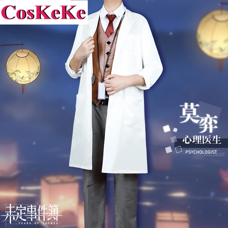 

【Customized】CosKeKe Vilhelm Cosplay Anime Game Tears Of Themis Costume Psychologist Handsome Uniform Party Role Play Clothing