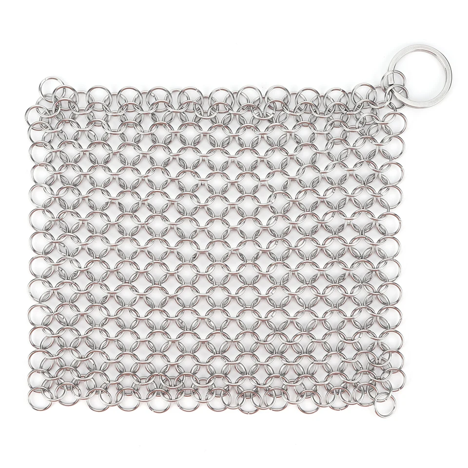 Stainless Steel Cast Iron Cleaner with Hanging Ring