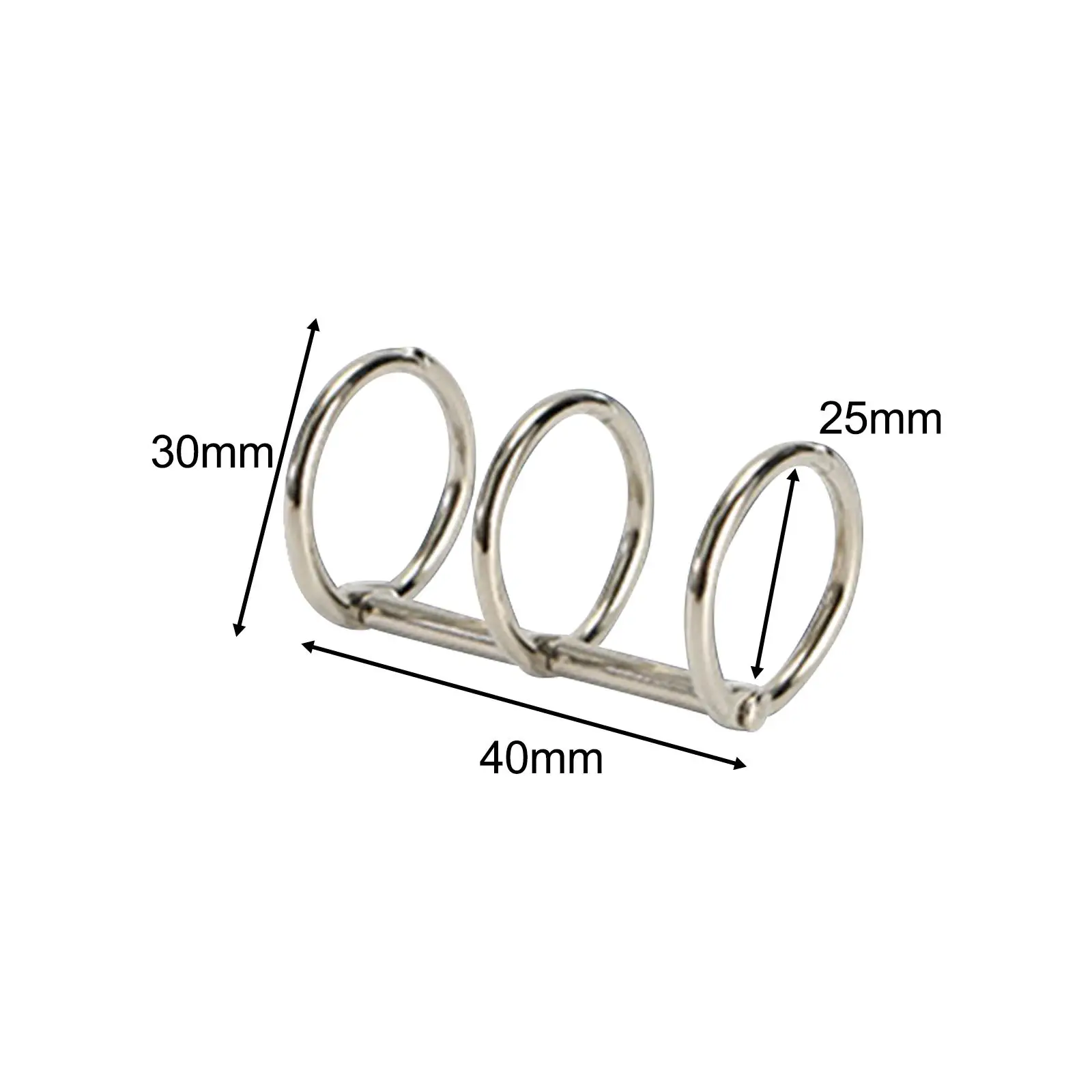 5x 3 Ring Metal Loose Leaf Binders Snap Split Hinged Book Rings for Notebook Diary DIY Travel Diary Photo Album Binding metal ring binder,metal binder ring,book binding supplies