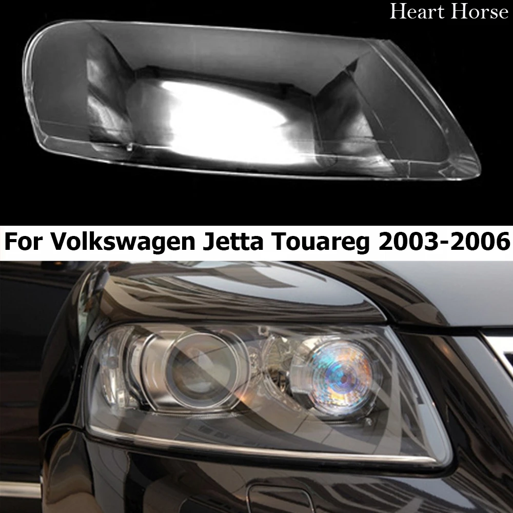 

For Volkswagen VW Touareg 2003-2006 Headlamp Cover Transparent Headlight Shell Lens Plexiglass Replace The Original Lampshade