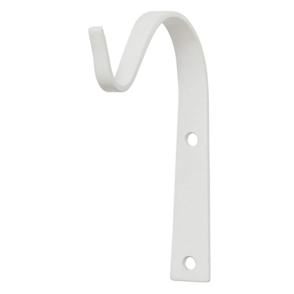 

Wall Hook Iron Hanging Bracket Metal Storage Plant Basket Holder Vintage House Decoration 10pcs Black