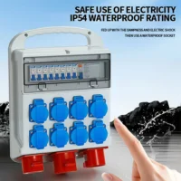 IP54 Waterproof Rating EU UK Brazil French German Outdoor Socket 16A 250V Industrial Grade Panel Mount Socket Electrical Sockets 2