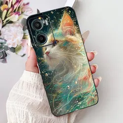 Floral Butterfly Black Silicone Soft Lightweight Phone Case for Moto G05 or E15 (TPU-932)