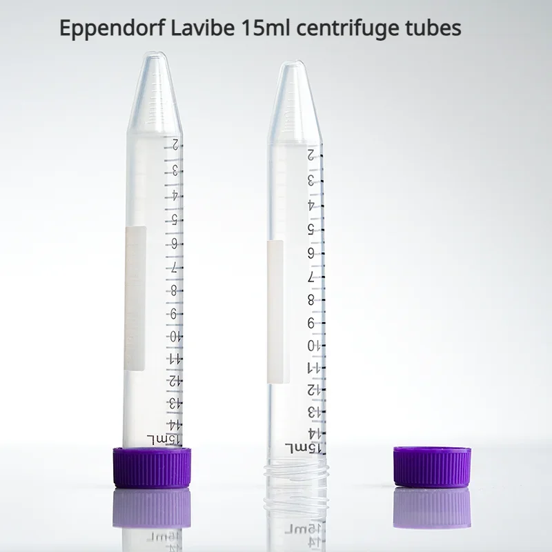 Eppendorf Lavibe 15ml Centrifuge Tubes with Flat Cap and Conical Bottom In Paper Rack/bag Sterilized Micro Conical Tube