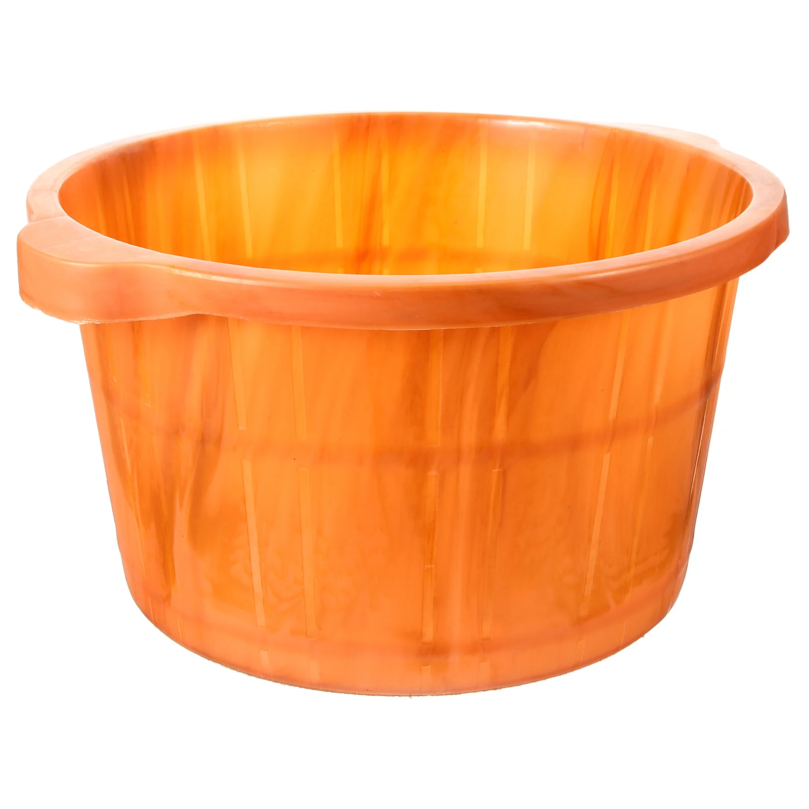 

Wood Grain Foot Soaking Tub Plastic Foot Spa Basin Large Foot Bath Tub for Home