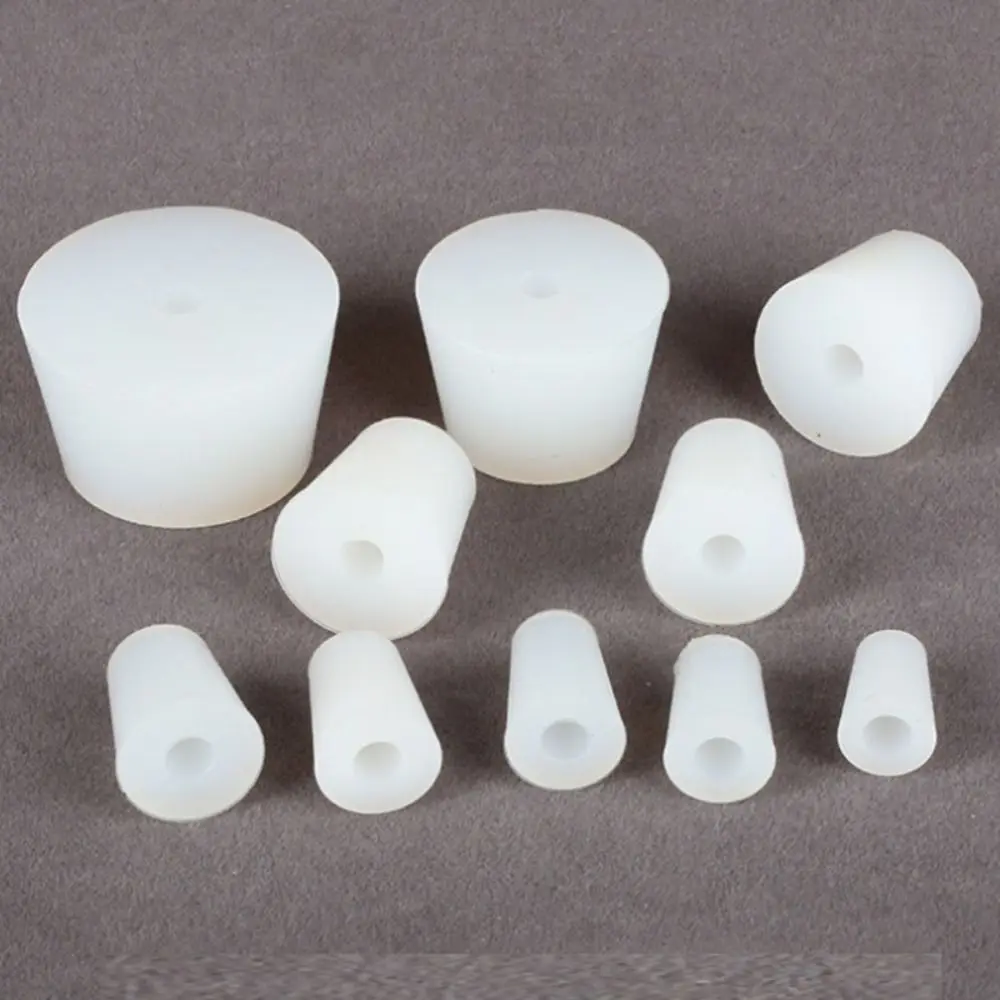 Acid Alkali Resistant Water Pipe Silicone Conical Test Tube Fermenter Cover Silicone Plug Bottle Stopper