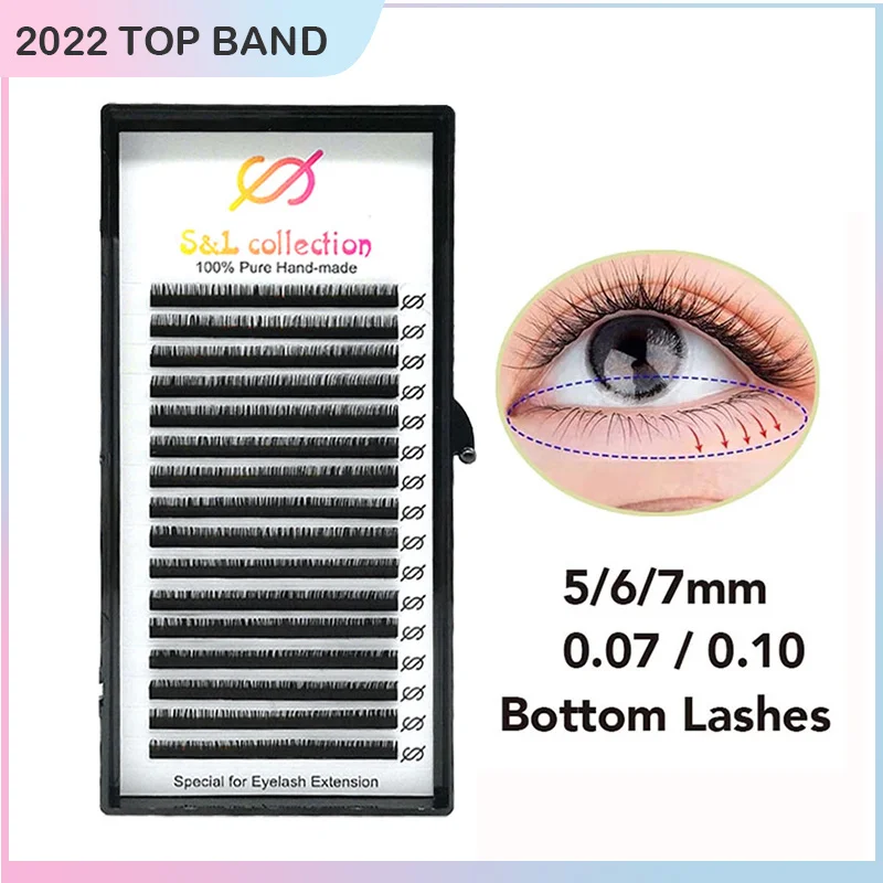 Bottom Lashes 5mm 6mm 7mm 8mm B/C Curl Under Eyelashes Lower Individual Lashes Natural Short False Mink Eyelash Extension