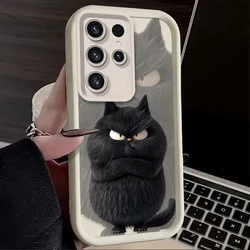 Adorable Black and White Cat Phone Cover - S22 (1)
