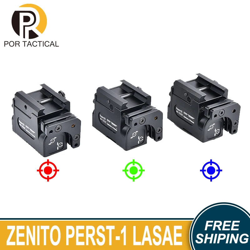 Zenito Airsoft PERST 1 Tactical Laser Pointer Red Green Blue Dot Sight