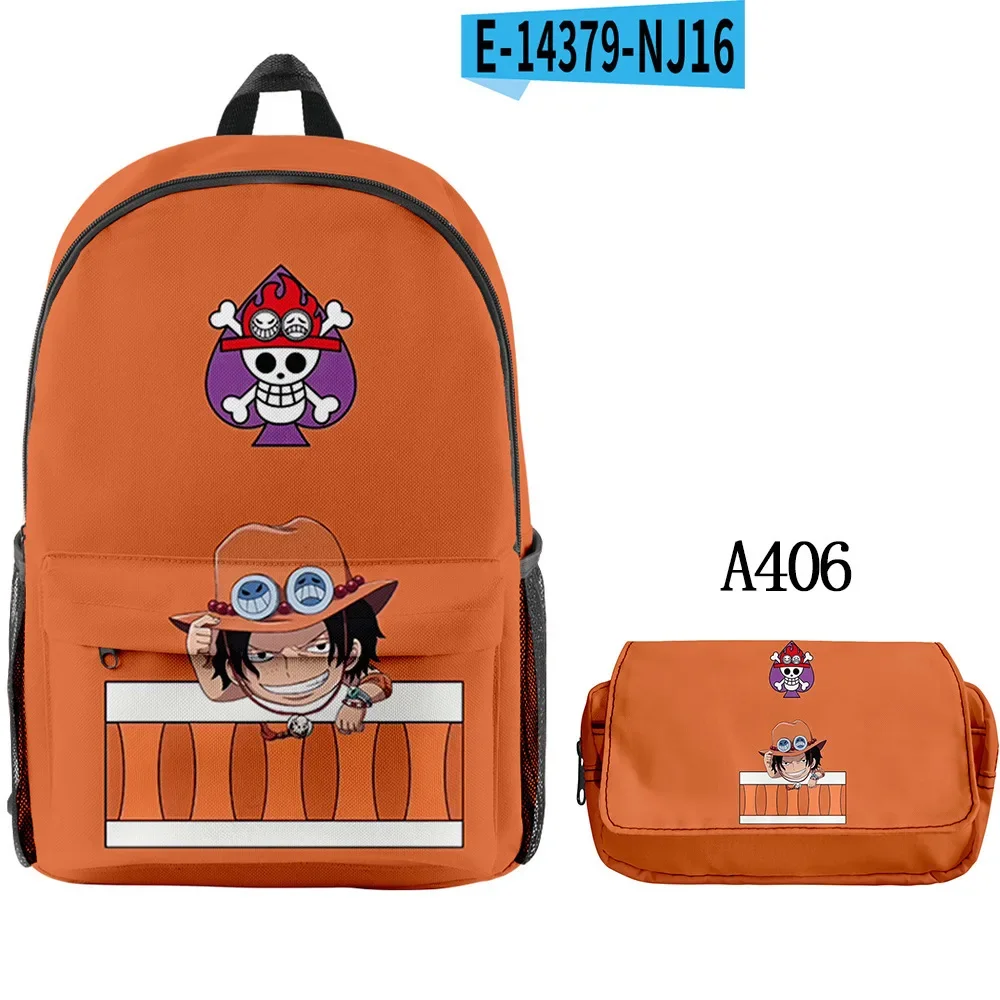 

Fashion New Combination One Piece Surrounding Printed Schoolbag Backpack + Double-layer Pencil Case Set