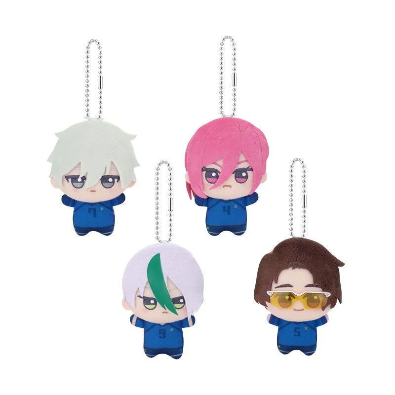 Neue Anime Blue Lock Hiori You Isagi Yoichi Cosplay Plüsch Puppe Flauschigen Maumet Anhänger Puppe Schlüsselbund Schlüsselbund Charme Individuelle Geschenke