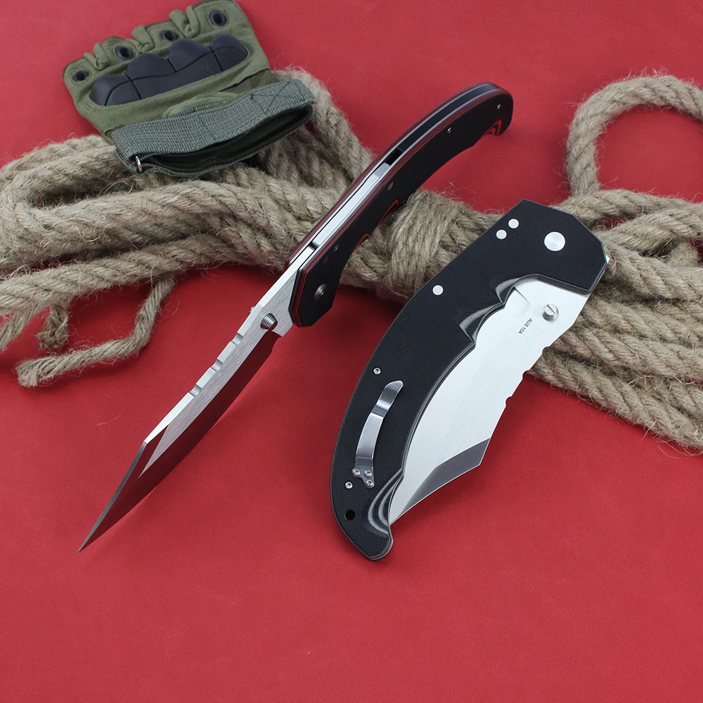 Cold New Large Military Hunting Knives MAYHEM AUS10A Steel Tanto Outdoor Survival Folding Knife G10 Handle EDC Pocket knife 2024 4