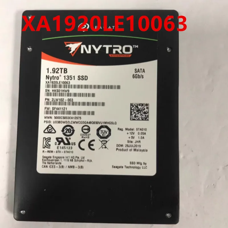 Original New Solid State Drive For SEAGATE NYTRO 1351 SSD 1.92TB SATA XA1920LE10063