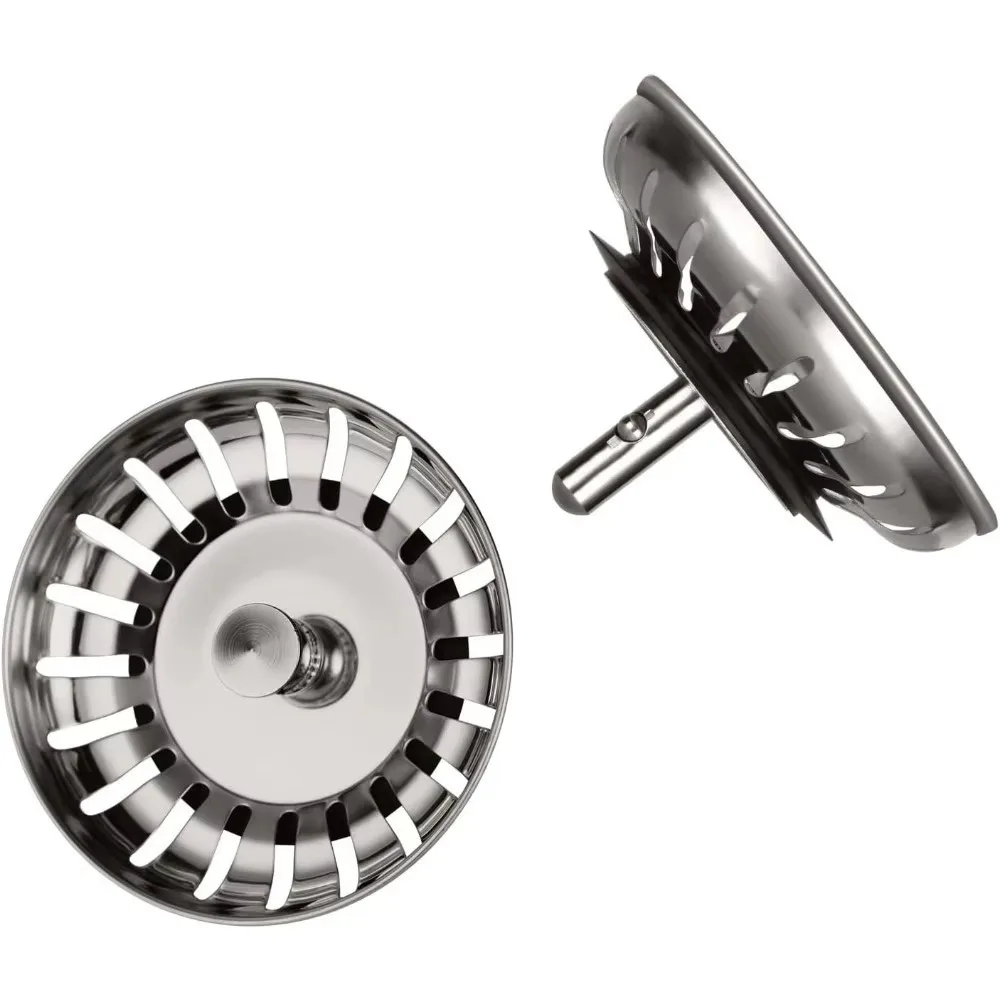 1PC Waste Plug Sink Strainer Basin Drain Filter Stainless Steel Fixing Pin Kitchen Home Accessories