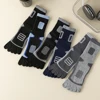 3 Pairs Fleece Toe Socks Men Autumn Winter Warm Five Finger Socks Man High Quality Cotton Sports Crew Socks Running 6