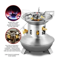 Gas Burner Stainless Steel Outdoor Gasoline Furnace Maintenance-Free Preheating Integrated Portable Gas Stove Camping Tile SG500 2