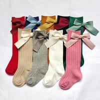 New Children's Socks Big Bows Princess Girls Knee High Sock Baby Toddler Infant Long Tube Socken Kids Leg Warm Winter 2