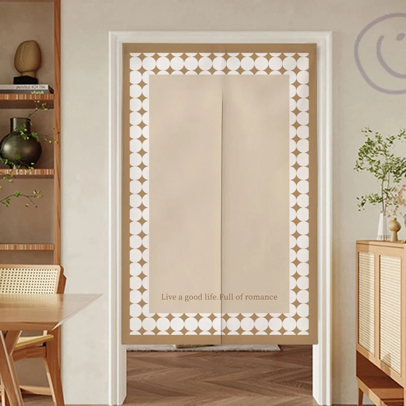 Nordic Style Door Curtain Doorway Partition Noren Kitchen Entrance Hanging Curtain for Bedroom Living Room Half-curtain Cortinas 3