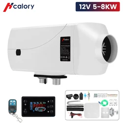 Hcalory 5-8KW Car Heater Diesel Air Heater 12V 24V LCD Switch Remote Control Truck Boat Bus RV Trailer Air Parking Heate