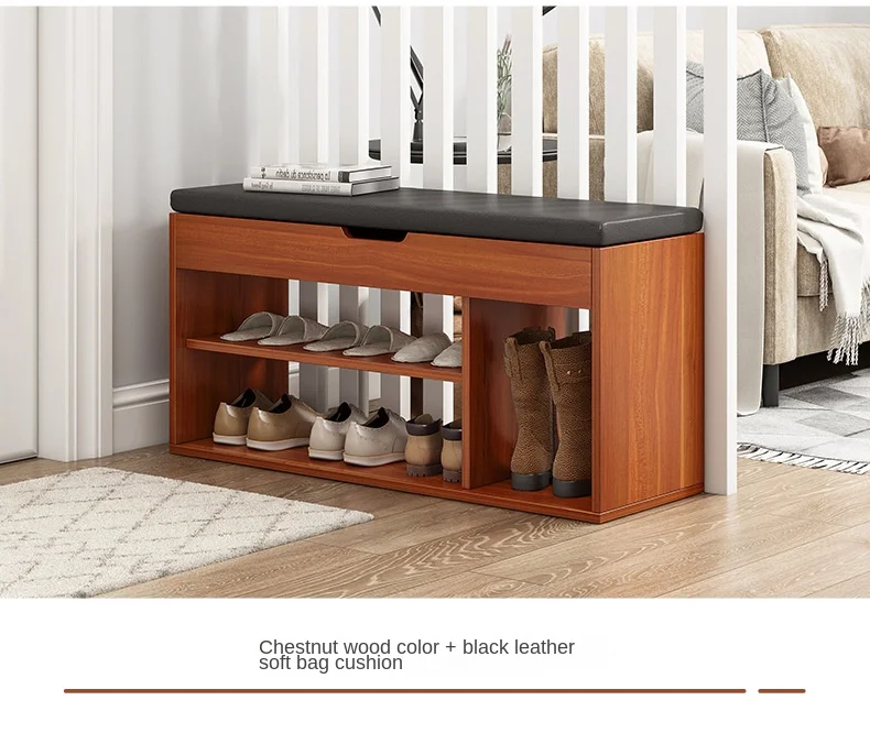 Portable Shoe Rack Seatable Cabinets Entrance Storage Bench Integrated Shoes Cabinets Organizer Household Living Room Furniture