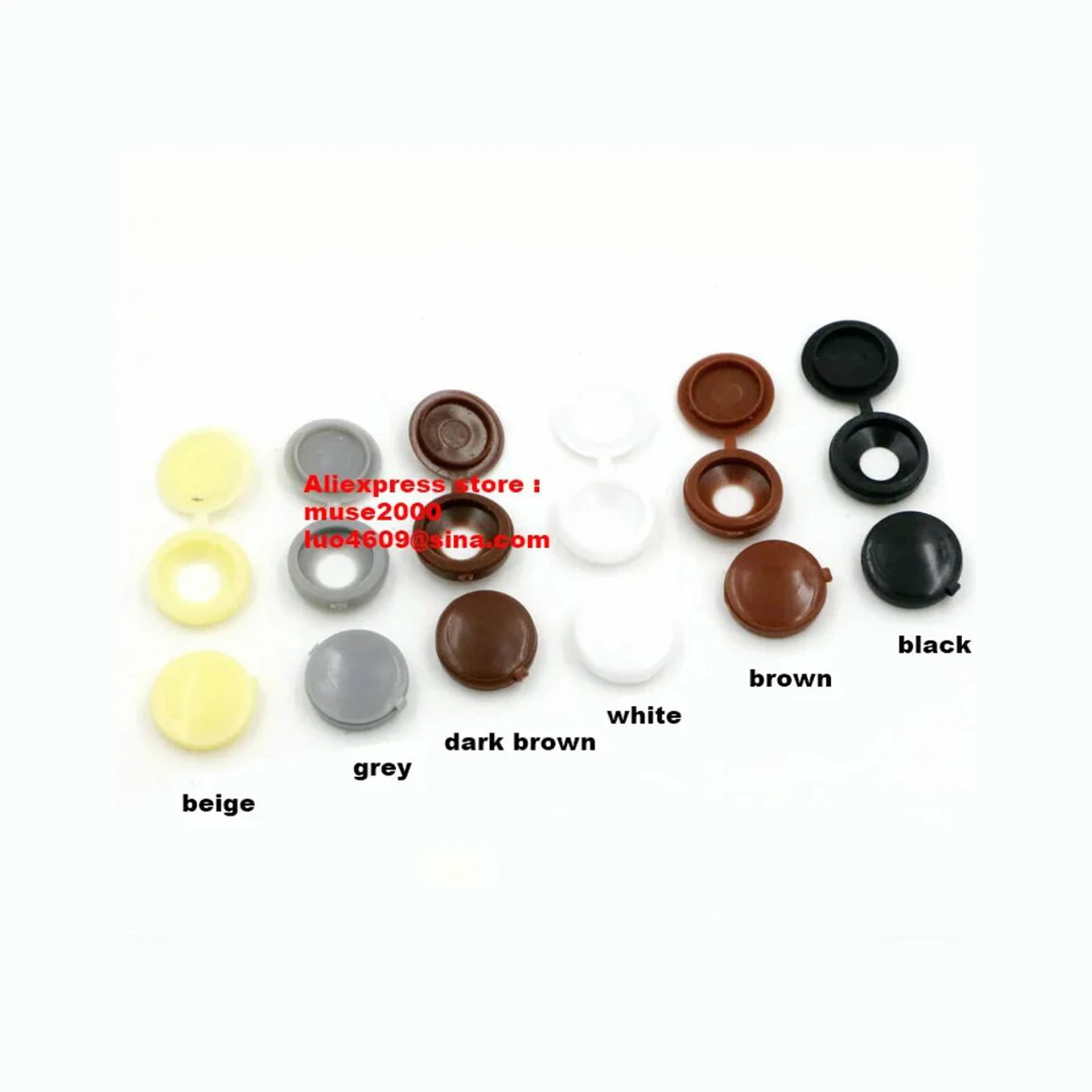 Dekorative Messing Schrauben Mit Kappen - 30er Set Bronze Retro