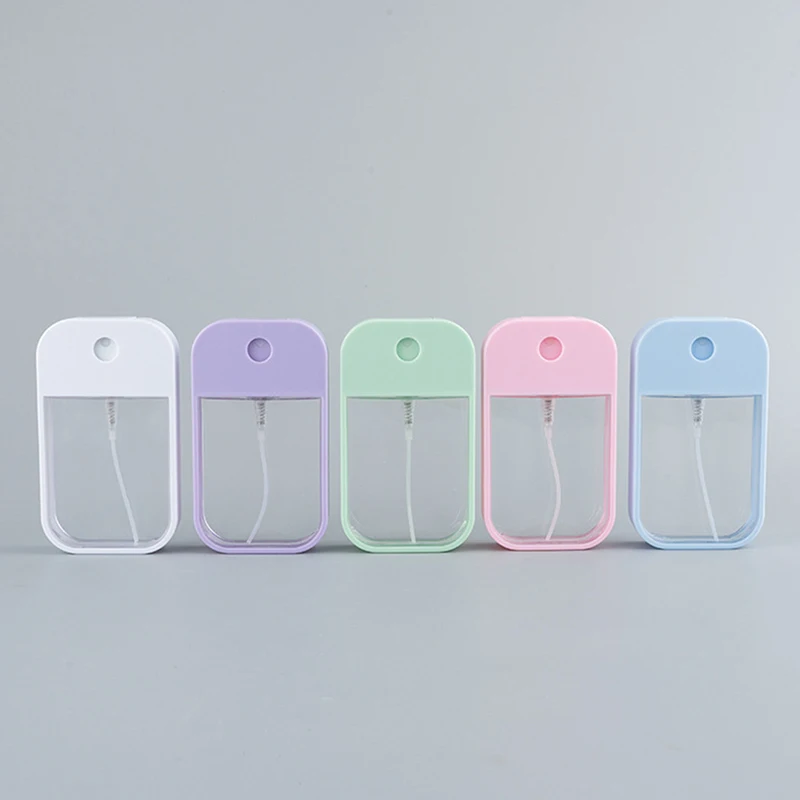 Spray Bottle,Refillable Bottle,Refillable Plastic Bottles 45ml Portable Mini Refillable Fragrance Hand Sanitizer Alcohol Bottle With Spray Fragrance Pump Empty Cosmetic Container Travel