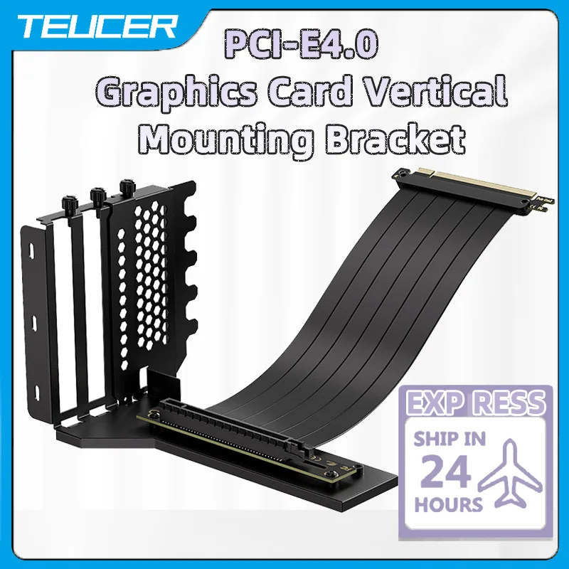 TEUCER-Vertical-GPU-Mounting-Bracket-Graphics-Card-Holder-Kit-with-20cm ...