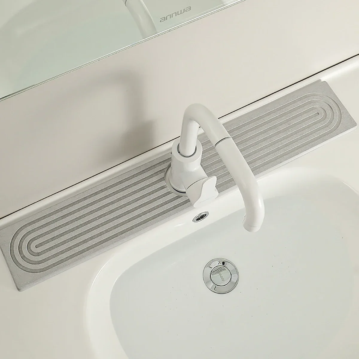 מזרנית סופר ספיגה מהירה לייבוש מהיר מזרנית דיאטום מוד אבן דיאטומית מגש כיור רב תכליתי עמיד ברז ניקוז