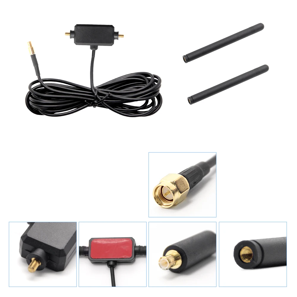 Eightwood Car DAB Digital Radio Antenna 2320-2345 MHz Audio Aerial Fakra A  SMB Female Connector 3m Cable Adhesive Glass Mount - AliExpress