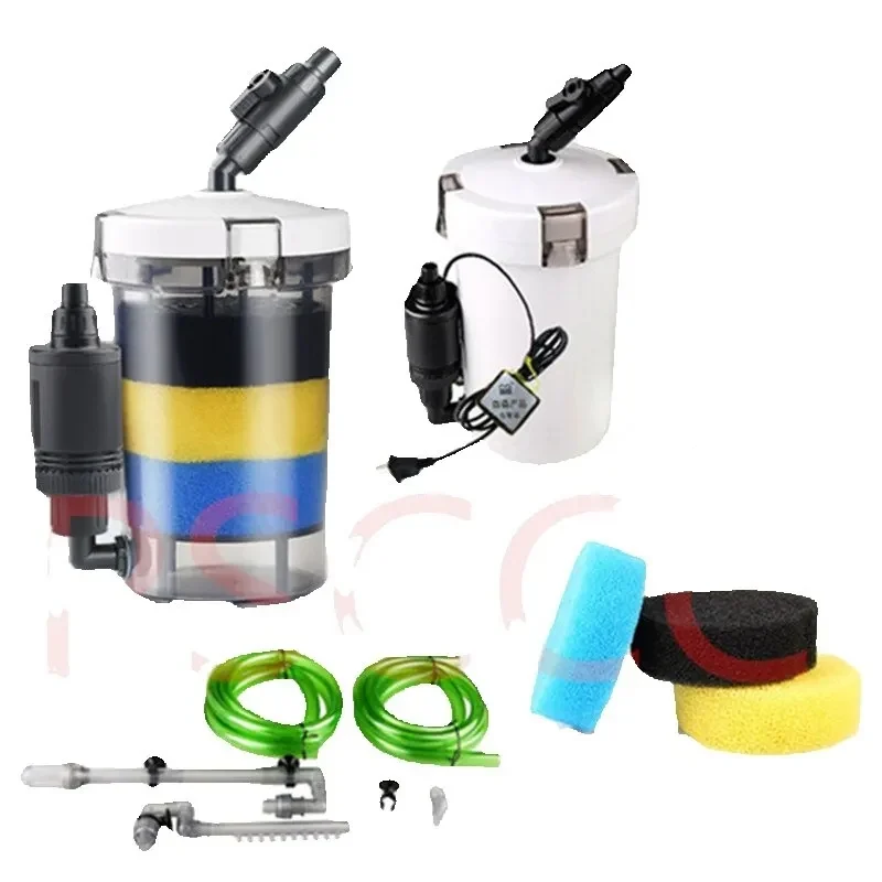 SUNSUN HW602B HW603B Ultra-quiet External Aquarium Filter Bucket Container for aquarium fish tank, filter box + water pump 6