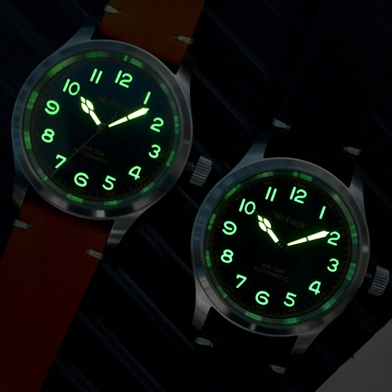 Milifortic Field Watch Man NH35 Automatic 100M Waterproof Best Selling Original Rare Vintage Military Khaki Homage Watches