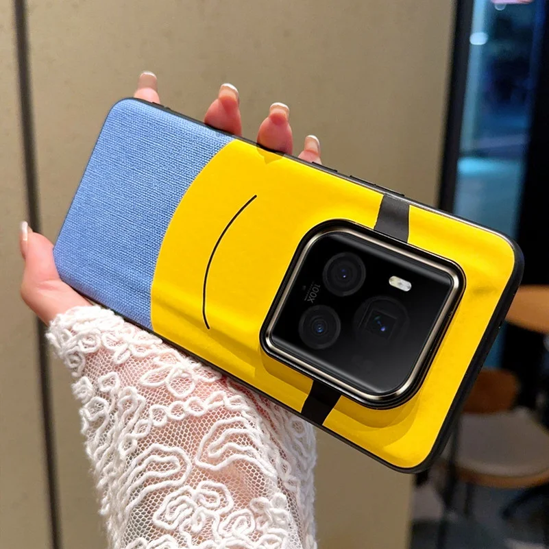Minion-Themed Big-Eyed Phone Case with Camera Protection