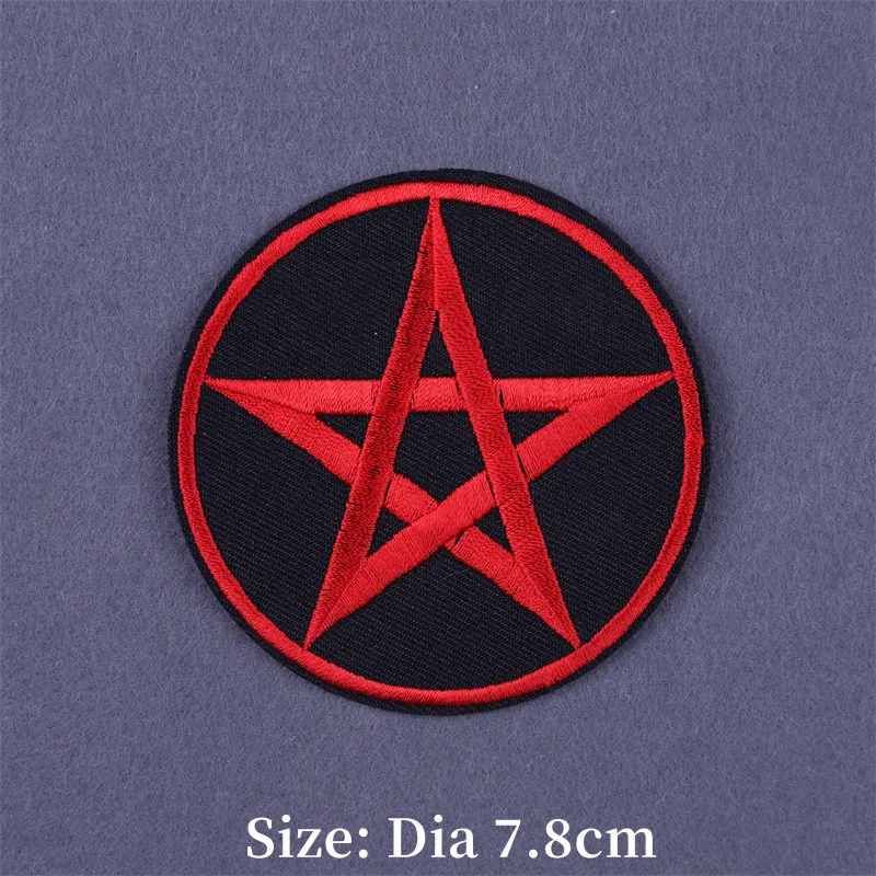 의류에 패치에 펑크 수 놓은 철 의류에 대한 열 접착제 히피 락 패치 DIY 자수 스티커 아플리케