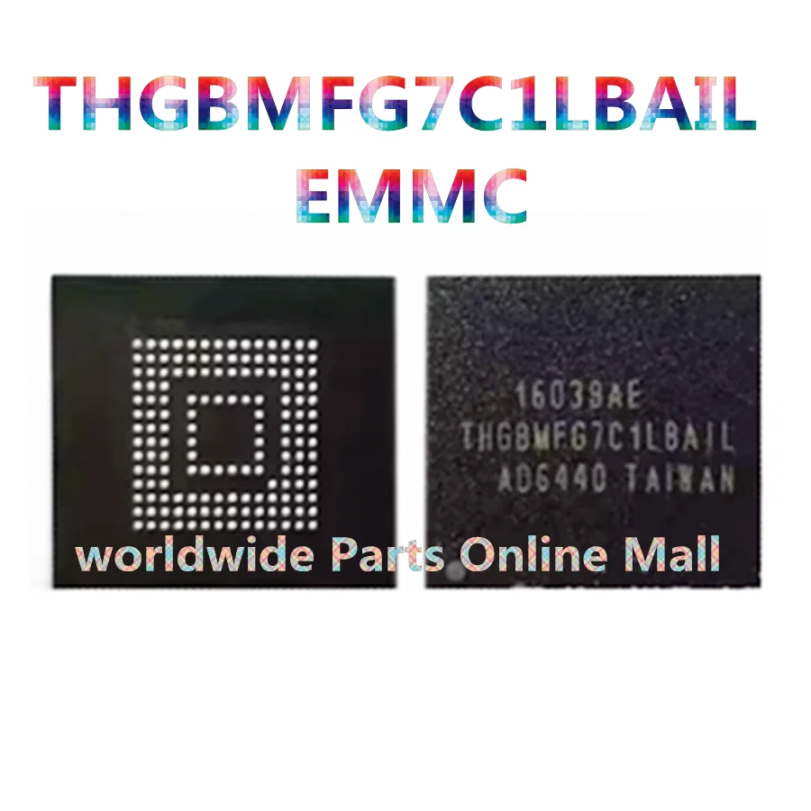 

1pcs-5pcs THBMFG7C1LBAIL BGA153 ball EMMC 5.0 16GB memory font plant good ball ic