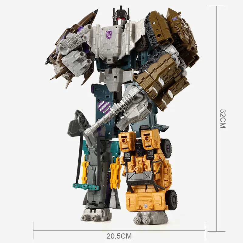Haizhixing Transformation Robot Car Toys Boys Anime Bruticus Aircraft Tank Engineering 5In1 Model Ko Kids Gift S911Bf528C8B74Adfb4389Dcdb635Db32R