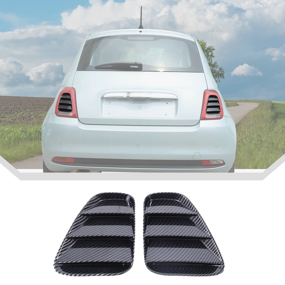 Auto achterlicht paneel trim cover compatibel met Fiat 500 2016-2025