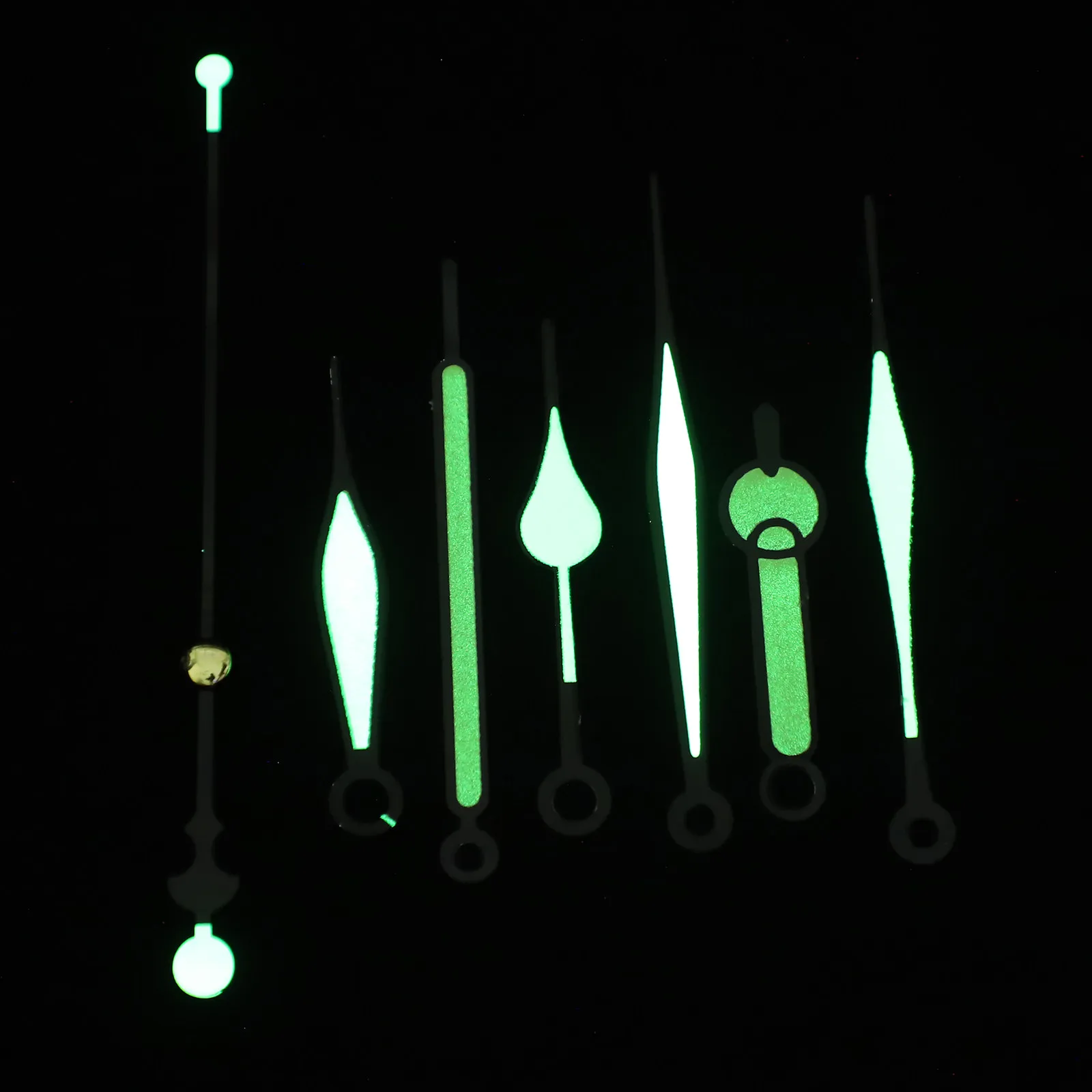 1세트 시계 무브먼트 야간 조명 메커니즘 부품 DIY 벽시계 바늘 교체 수리 키트 액세서리