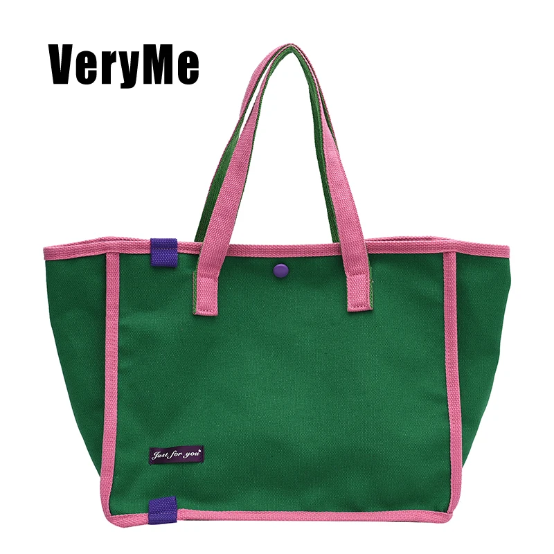 VeryMe For Ladies Casual Large Capacity Handbag Fashion Single Shoulder Women Bags Simple Female Daily Pack Bolso Mujer Informal