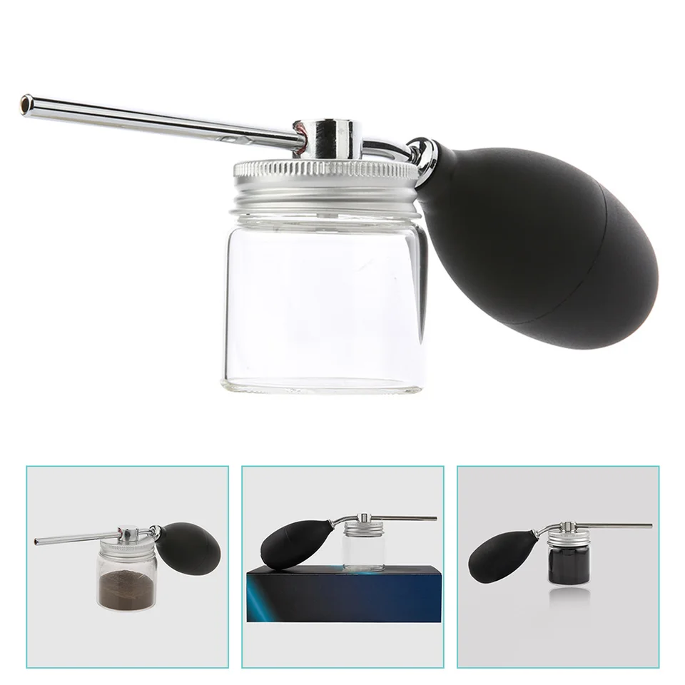 Salon De Coiffure Rechargeable Talc Fibre Poudre Souffleur Coiffeurs Talc Salon De Coiffure Poudre Vaporisateur Bouteille