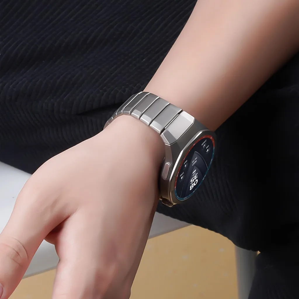 Luxury No-Gaps Titanium Quick Release Metal Bracelet Strap