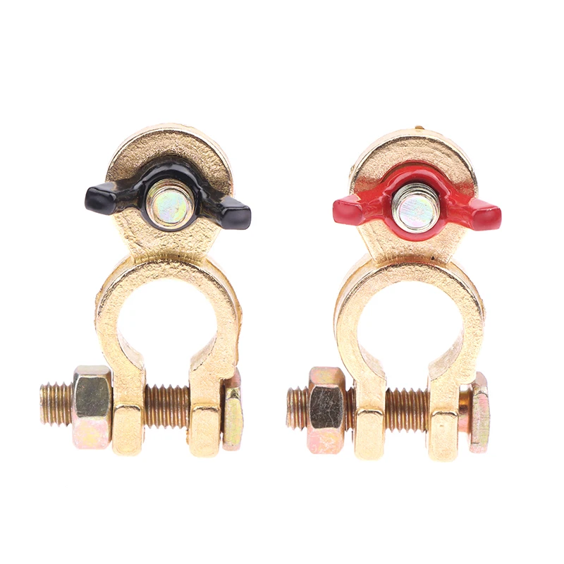 

1 пара зажимов для клемм автомобильных аккумуляторов, зажим для аккумулятора, быстросъемный зажим для автомобильного аккумулятора, латунный соединитель