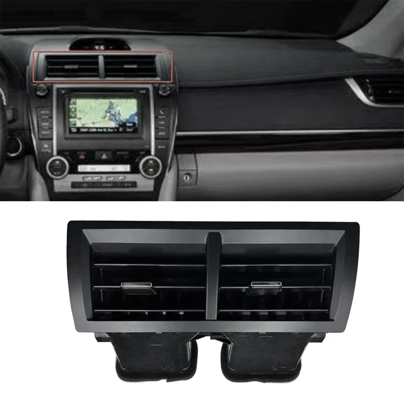 Car Dashboard Air Conditioning Outlet Assembly For Toyota Camry 2012- Center Console A/C Air Vent Grille Trim