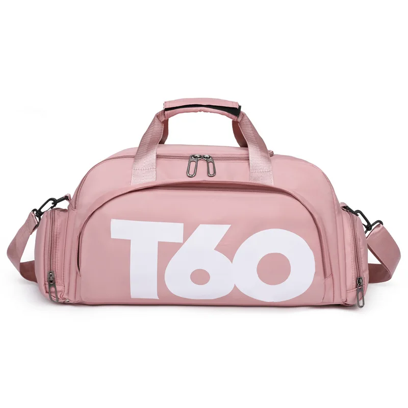 T60 Fitness Gym Women's Wet and Dry Yoga Separation Travel Bag Independent Shoe Position Sports Training Basketball Backpack