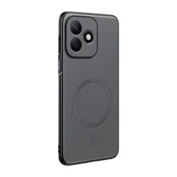 Coque de téléphone en cuir magnétique, anti-traces de doigts et antidérapante