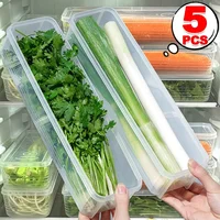 Storage Crisper Boxes with Lid Rectangle Noodle Food Storage Box Refrigerator Transparent Moisture-Proof Sealed Food Storage 1