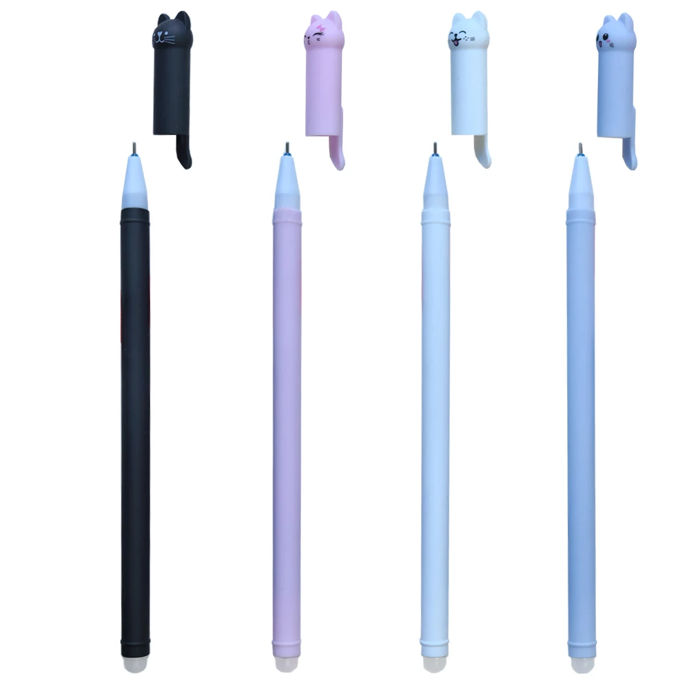 Cat Erasable Gel Pen Set 4