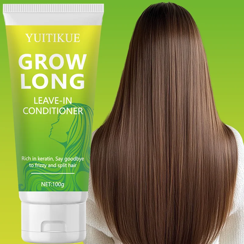Leave-in conditioner, soft, smooth, and shiny, deeply moisturizing. Suitable for dry and damaged hair, all hair types.