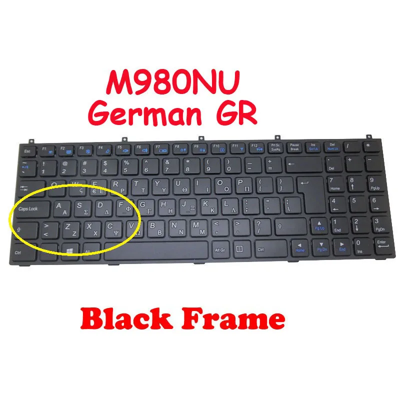

M9800 M980NU клавиатура для CLEVO W255EL W255EN W255HN W255ES W255HS W255H W258BAQ W258BLQ W258BUQ W25ABL W25ABZ W25ACU w25okap/AEF