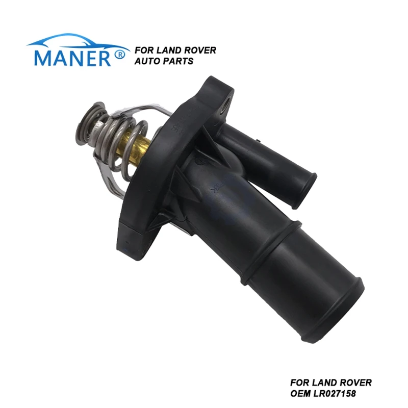 

MANERI LR027158 Car Coolant Thermostat Housing For LAND ROVER Freelander 2 Evoque Range Rover Discovery Sport Ford Jaguar 2.0L